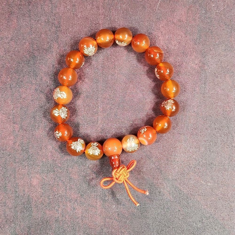 💜Red Aventurine Mala 21 Bead Meditation Bracelet